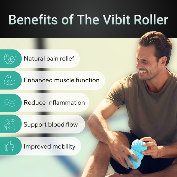 Portable Vibrating Massage Roller  1+1 GRATIS ACTIE!