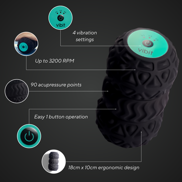 Portable Vibrating Massage Roller  1+1 GRATIS ACTIE!
