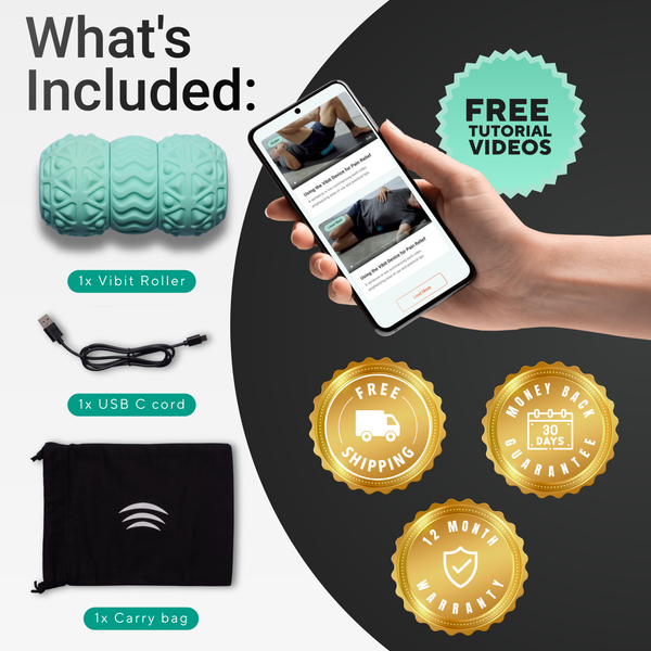Portable Vibrating Massage Roller  1+1 GRATIS ACTIE!