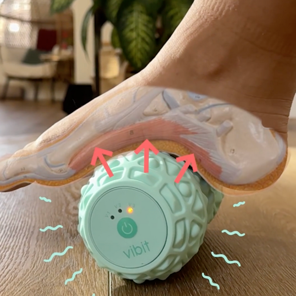 Portable Vibrating Massage Roller  1+1 GRATIS ACTIE!